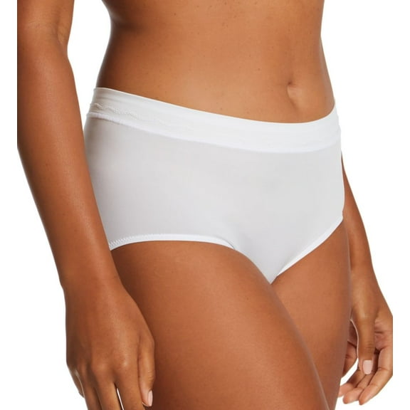 Women's Bali DFMMMB One Smooth U Modern Microfiber Brief Panty (White 9)