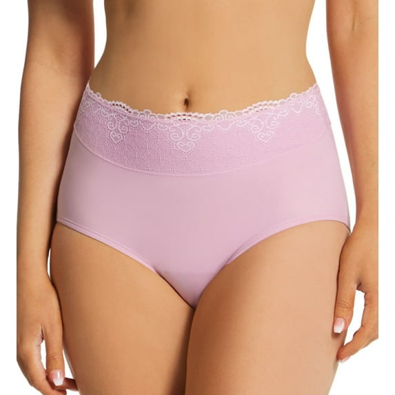 Women's Bali DFPC61 Passion For Comfort Brief Panty (Pink Reverie 8)
