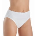 thumbnail image 1 of Women's Bali DFPC62 Passion For Comfort Hi-Cut Brief Panty (White w/ Lace 8), 1 of 6