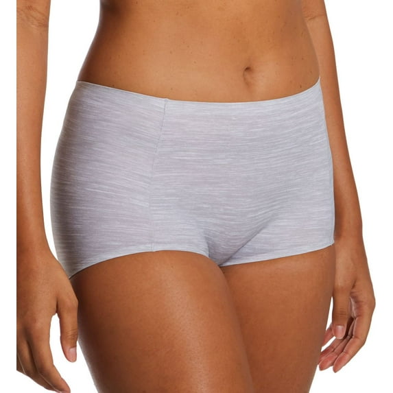 Women's Bali DFSTBS Soft Touch Boyshort Panty (Crystal Grey Heather 5)