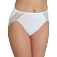 thumbnail image 1 of Women's Bali LD62 Lace Desire Microfiber Hi-Cut Brief Panty (White w/White Lace 7), 1 of 2