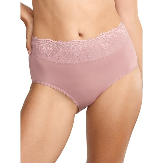 Women's Bali® Passion For Comfort Brief Panty DFPC61 Color: Smoke Purple Mauve Size: 9