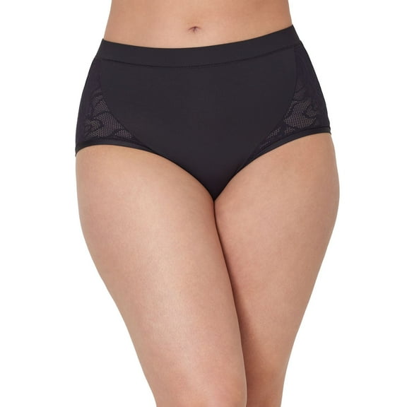 Women's Bali®'s Coolest Smoothing High-Waist Brief Panty DFCSBF Color: Black Size: LARGE
