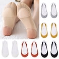 thumbnail image 1 of Women's Ballerina Boat Socks Solid Non Slip Hollow Breathable Ice Silk Stockings, 1 of 2