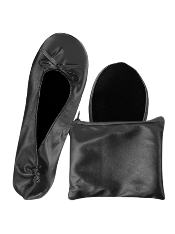 Women's Ballet Flat Shoes Foldable Portable Travel Roll Up Slippe