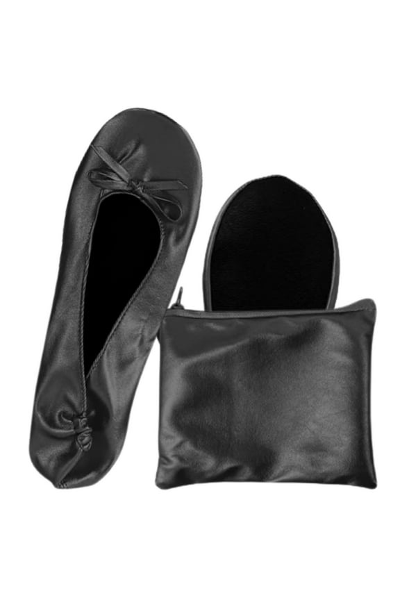Women's Ballet Flat Shoes Foldable Portable Travel Roll Up Slippe