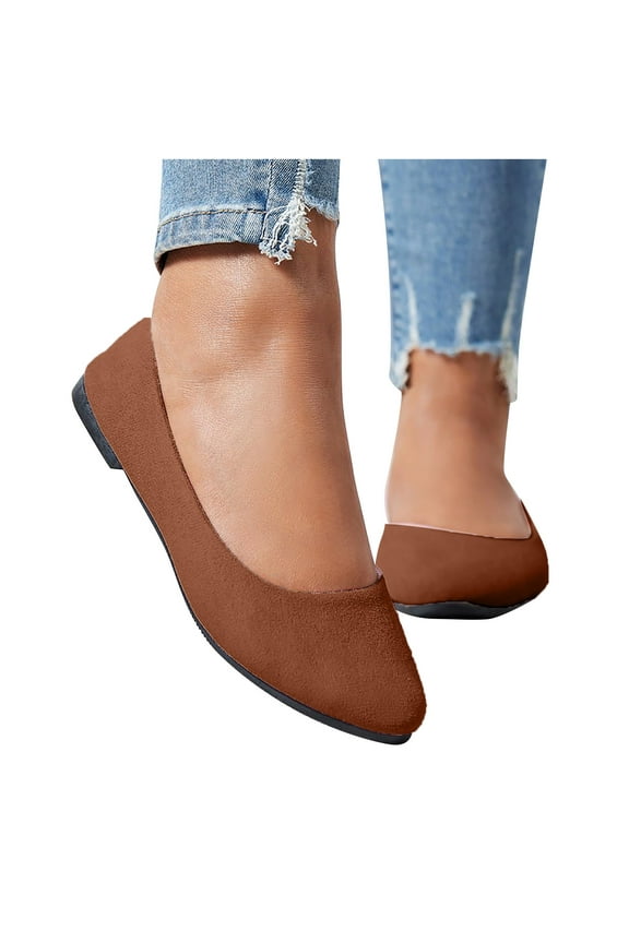 Women's Ballet Flats Comfortable Dress Shoes Round Toe Slip on Flats Shoes for Women