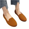thumbnail image 1 of Women's Ballet Flats Shoes Comfortable Slip on Casual Mesh Round Toe Lightweight Breathable Dress Shoes Brown 5, 1 of 9