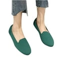 thumbnail image 1 of Women's Ballet Flats Shoes Comfortable Slip on Casual Mesh Round Toe Lightweight Breathable Dress Shoes Green 5.5, 1 of 9