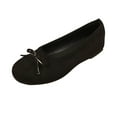 thumbnail image 1 of Women's Ballet Flats Shoes, Dress Shoes for Women Round Toe Shoes Wide Width Dress Shoes for Women Cute Bowknot Design Comfortable Walking Closed Toe Cushion Ballerina Flats, 1 of 2
