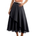 thumbnail image 1 of Women's Ballet Skirt with Mesh Overlay - Elegant Daily Use - Chiffon Fabric - One Size - Versatile for Spring/Summer, 1 of 4