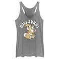thumbnail image 1 of Women's Bambi Miss Bunny  Racerback Tank Top Gray Heather X Large, 1 of 4