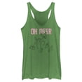 thumbnail image 1 of Women's Bambi Oh Deer Group Racerback Tank Top Envy Green 2X Large, 1 of 4