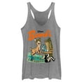 thumbnail image 1 of Women's Bambi Retro Poster  Racerback Tank Top Gray Heather X Small, 1 of 4