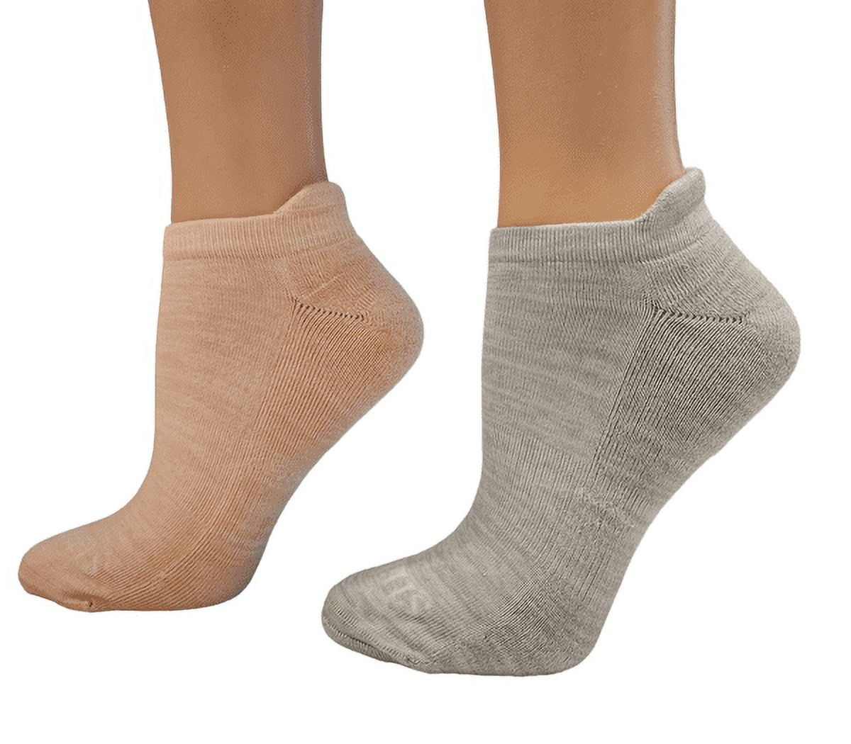 Women's Bamboo Performance Cushioned Ankle-Hi Socks with Heel Guard