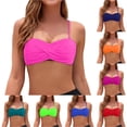 thumbnail image 1 of Women's Bandeau Bikini Top, Strapless Swimsuit, Beachwear Casual, Summer Style, 1 of 6
