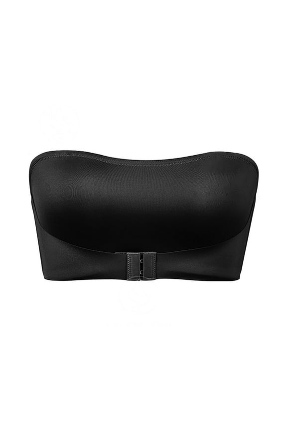 Women's Bandeau Comfort Front Closure Bra for Women, Stretchy Wireless Strapless Bra for Women, Invisible Seamless Tube Top Wrap with Padded S-XL