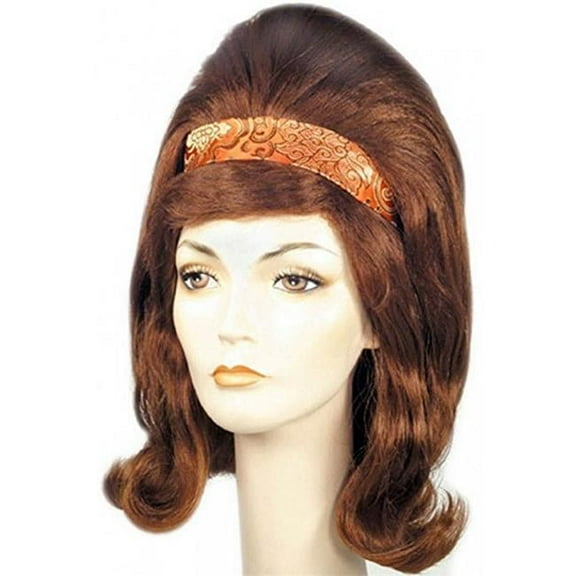 60's Bandstand Wig Brown Flip Style Retro Costume Theatre Cosplay Adult Women