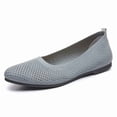 thumbnail image 1 of Women's Barefoot Shoes - Flat with Solid-colored pointed toe Knitted shoes, 1 of 6