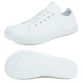 thumbnail image 1 of Gexuosn Womens Barefoot Walking Wide Toe Box Zero Drop Minimalist Sneakers Breathable Comfortable Lightweight Walking Shoes 7.5 Wide,White, 1 of 7