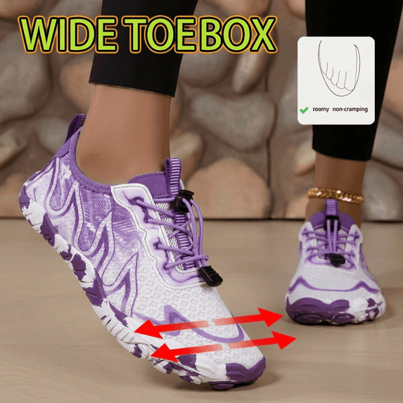 Women's Barefoot Water Shoes, Quick-Dry Breathable Hiking Beach Swim Footwear for Summer