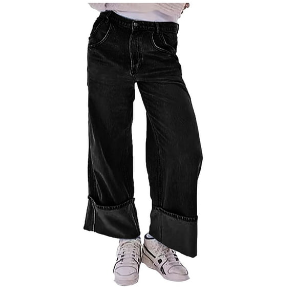 Women's Barrel Jeans Mid Rise Heart Printed Denim Ankle Pants Baggy Boyfriend Casual Comfort Stretch Fit Fashion