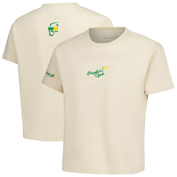 Women's Barstool Golf Tan WM Phoenix Open Cropped T-Shirt