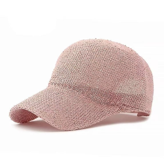 Women's Baseball Cap Breathable Mesh Versatile Summer Outdoor Sun Baseball Cap Wide Brim Hats for Women Pink
