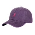 thumbnail image 1 of Women's Baseball Cap Ribbon Embroidered Washed Ponytail Friendly Baseball Cap Trucker Hats Women Purple, 1 of 8