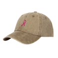 thumbnail image 1 of Women's Baseball Cap Ribbon Embroidered Washed Ponytail Friendly Baseball Cap Trucker Hats Women Yellow, 1 of 8