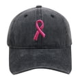 thumbnail image 1 of Women's Baseball Cap Soft Washed Ribbon Embroidered Adjustable Unisex Baseball Cap Trucker Hats Women Black, 1 of 5
