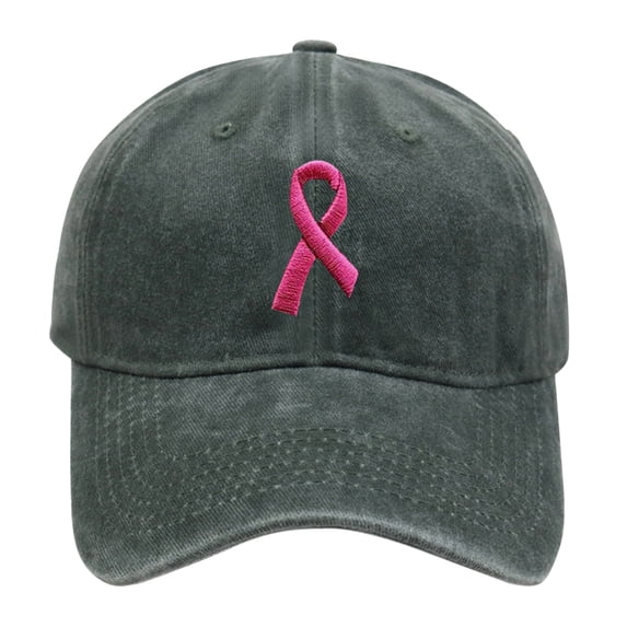 Women's Baseball Cap Soft Washed Ribbon Embroidered Adjustable Unisex Baseball Cap Trucker Hats Women Gray