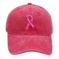 thumbnail image 1 of Women's Baseball Cap Soft Washed Ribbon Embroidered Adjustable Unisex Baseball Cap Trucker Hats Women Red, 1 of 5