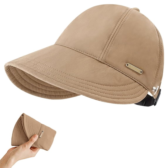 Women's Baseball Cap with UV Protection, Adjustable Lightweight Breathable Plain Dad Hat for Running Travel or Daily Outdoor Wear, Casual Sports Style Khaki