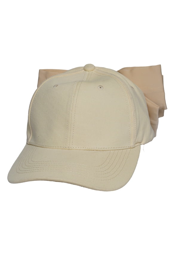 Women's Baseball Cap with Bow – Adjustable, Stylish & Cute Hat for Casual Wear, Beige
