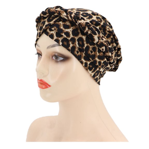 Women's Baseball Caps Chemo Cancer Head Hat Cap Ethnic Bohemian Pre-Tied Twisted Braid Hair Cover Wrap Turban Headwear Women's Accessories