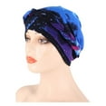 thumbnail image 1 of Women's Baseball Caps Chemo Cancer Head Hat Cap Ethnic Bohemian Pre-Tied Twisted Braid Hair Cover Wrap Turban Headwear Women's Accessories, 1 of 2
