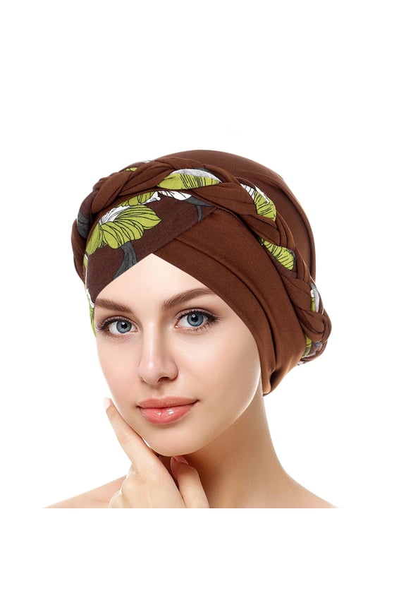 Women's Baseball Caps Chemo Cancer Head Hat Cap Ethnic Pre-Tied Twisted Braid Hair Cover Wrap Headwear Women's Accessories Baseball Caps