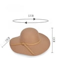 thumbnail image 1 of Women's Baseball Caps Fashion Women Ladies Floppy Wide Brim Wool Felt Bowler Beach Hat Sun Cap Summer, Women's Accessories Baseball Caps, 1 of 1