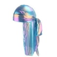 thumbnail image 1 of Women's Baseball Caps Men/Women Silk Polyester Bandana Hat Durag Rag Tail Headwrap Headwear Gift, Women's Accessories Baseball Ca, 1 of 1