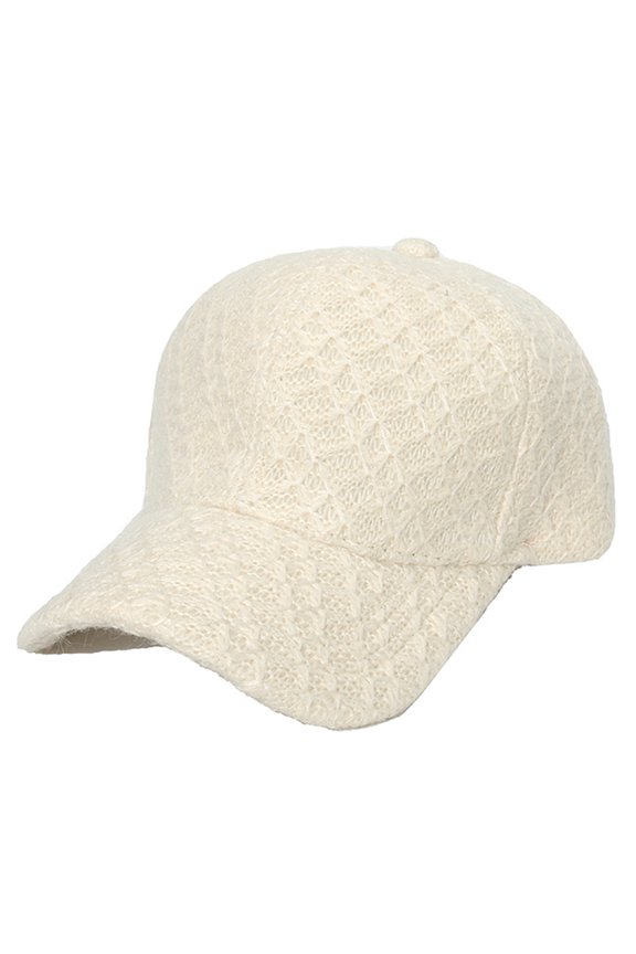 Women's Baseball Caps Trendy Unisex Sun Hat Fashionable Tweed Fabric Summer Winter Adjustable Size Trucker Hats