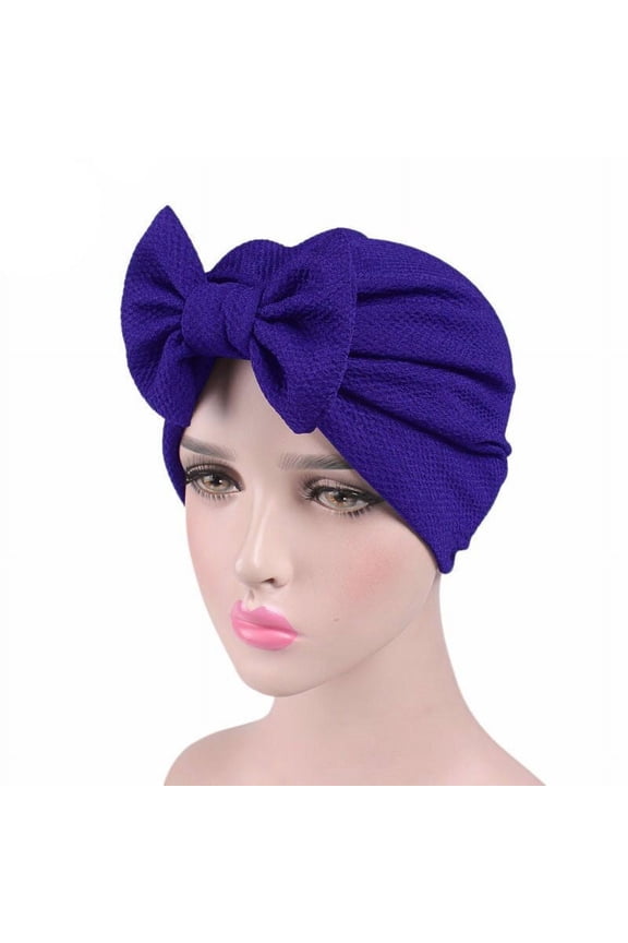 Women's Baseball Caps Women Bow Cancer Chemo Hat Beanie Scarf Head Wrap Cap Pp,Purple Women's Accessories Baseball Caps