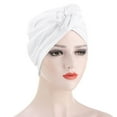 thumbnail image 1 of Women's Baseball Caps Women Muslim Turban Hat Cancer Chemo Cap Hair Bonnet Head Scarf Wrap Cover Women's Accessories Baseball Caps, 1 of 2