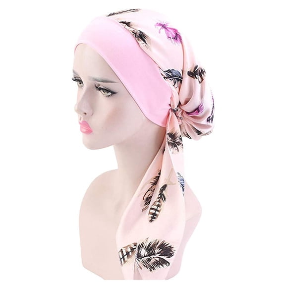 Women's Baseball Caps Women'S Casual Loose Print Chemo Beanie Cancer Headwear Turban Cap Women's Accessories Baseball Caps
