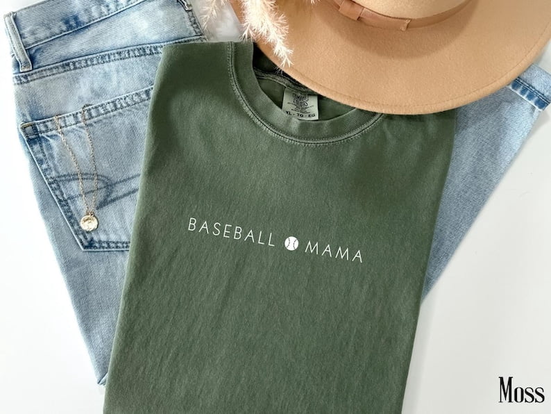 Women's Baseball Mama Tshirt For Game Day - Baseball Mom T-Shirt - Baseball Tee For Mother's Day Gift - Sports Mom Shirt
