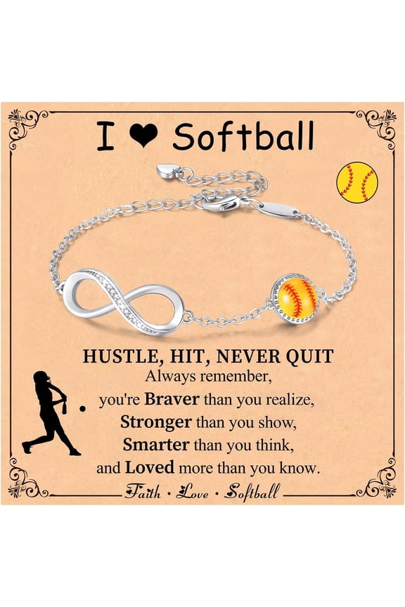 Women's Baseball/Softball/Rugby/Soccer/Basketball/Tennis/Volleyball Unlimited Bracelet Birthday Christmas Gift