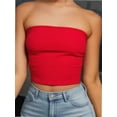 thumbnail image 1 of Women's Basic Casual Strapless Backless Bandeau Bra Tube Top, 1 of 5