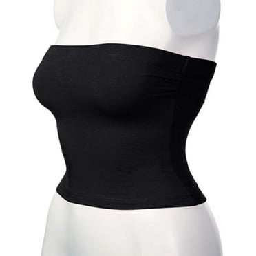 Women's Basic Casual Strapless Backless Bandeau Bra Tube Top