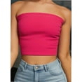 thumbnail image 1 of Women's Basic Casual Strapless Backless Bandeau Bra Tube Top, 1 of 5