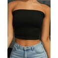thumbnail image 1 of Women's Basic Casual Strapless Backless Bandeau Bra Tube Top, 1 of 5